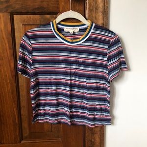 urban outfitters striped ringer tee